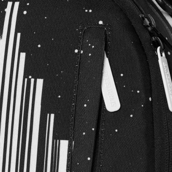 Factory Sealed Sprayground Black White on the Flipside Shark Backpack - Picture 12 of 14